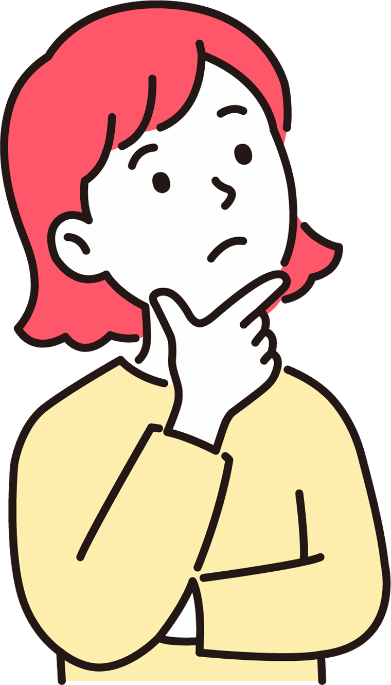 採用について考える園長先生のイラスト